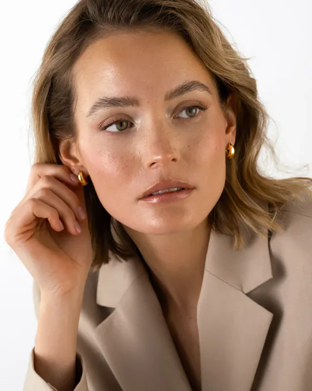 Mockberg Ørepynt - Bold Hoops Gold (Medium) MO145