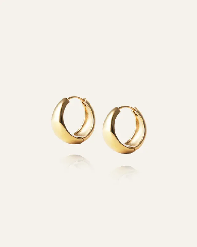 Mockberg Ørepynt - Bold Hoops Gold (Large)  MO146