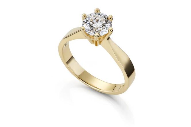 Hovedbilde Ring MARGRETE 585 gull med LAB grown diamant ...