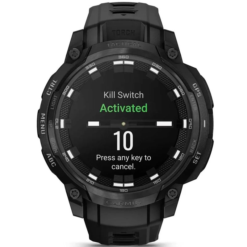 Garmin Ø47mm 100m' Instinct® Crossover AMOLED - Tactical Edition, Safirglass