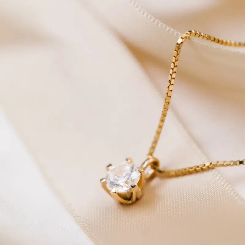 Halskjede CONTESSA 585 gull med LAB grown diamant 1,0ct VS1