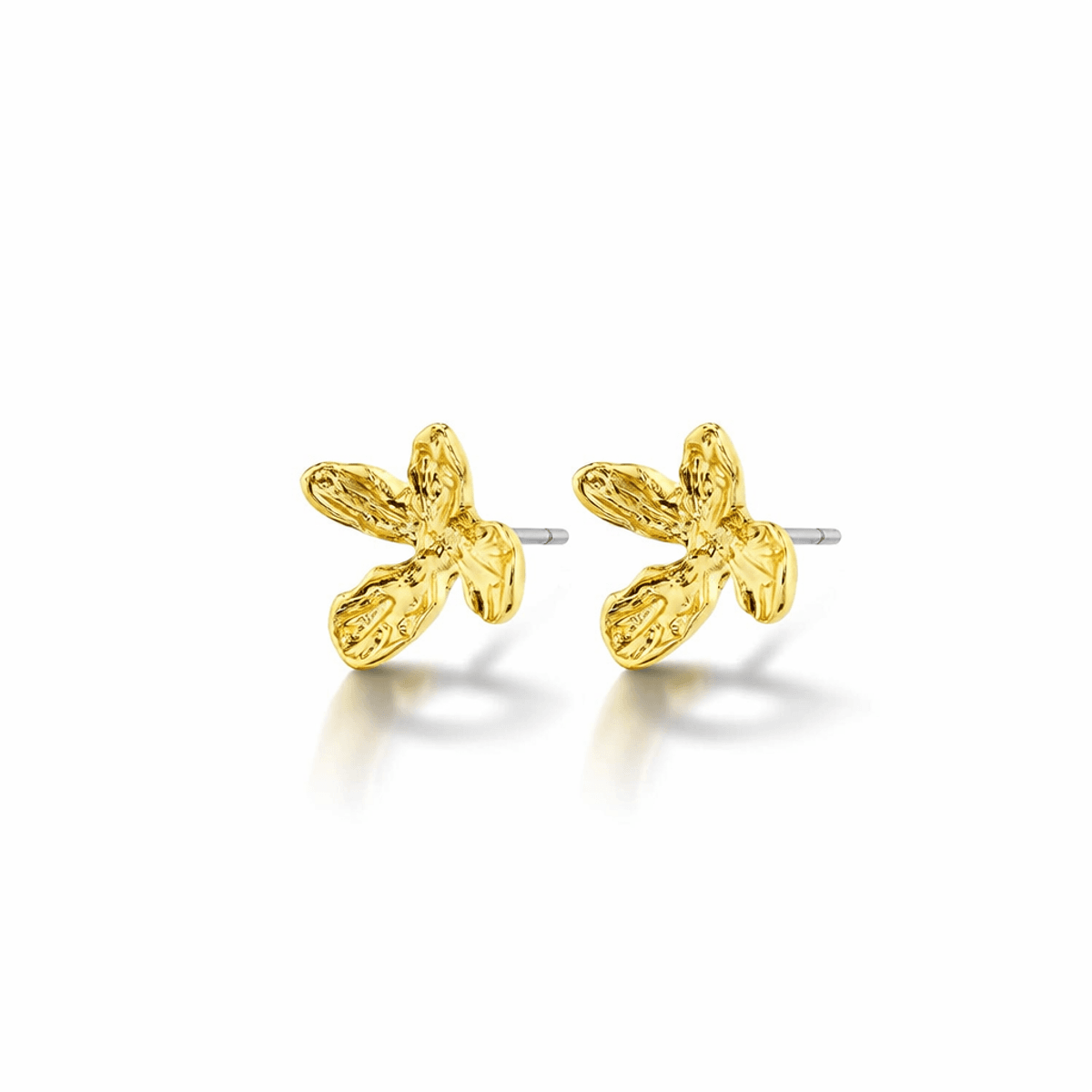 PILGRIM AGLAIA øredobber gullbelagt - Ø10mm