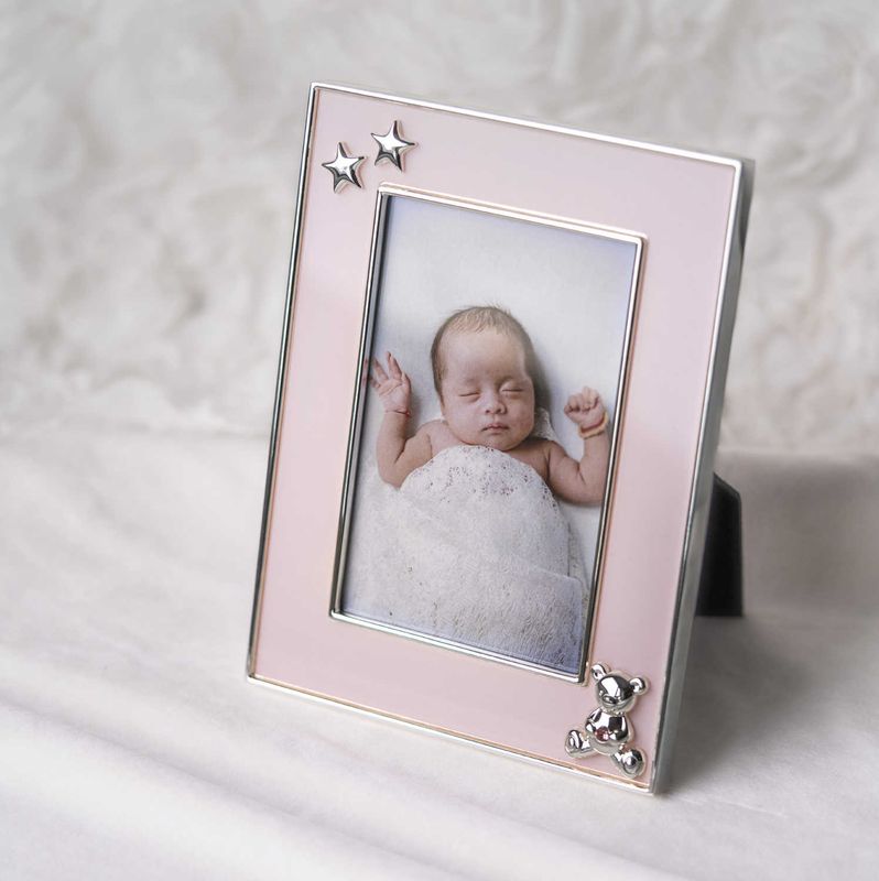 Fotoramme til pike, rosa