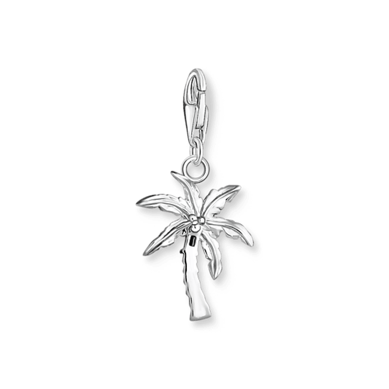THOMAS SABO charm, fargerikt palmetre, sølv