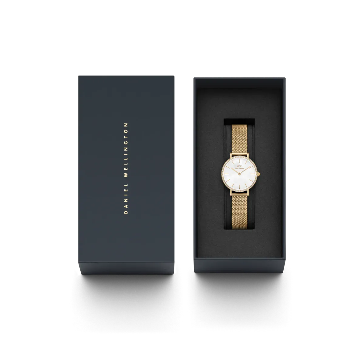 DW Petite Lumine Evergold Gullfarget Stål / MOP 28mm