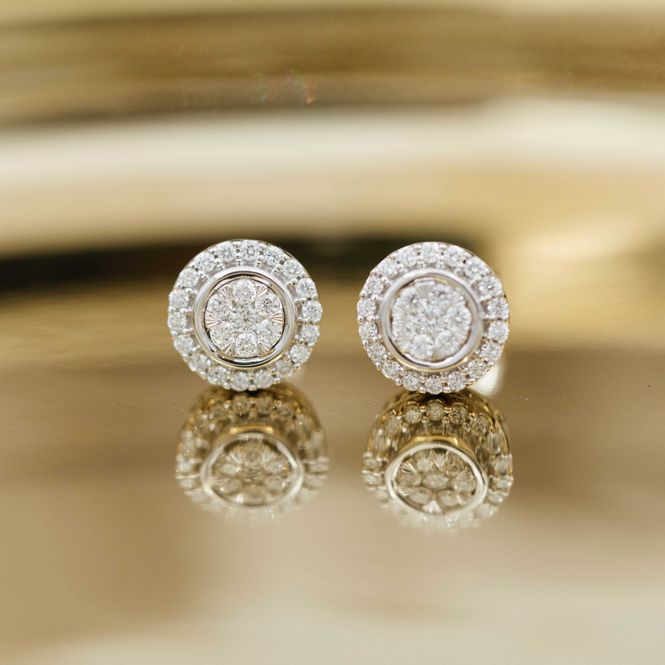 Hovedbilde Ørepynt i 585 gull og diamanter- 0,50ct WSI