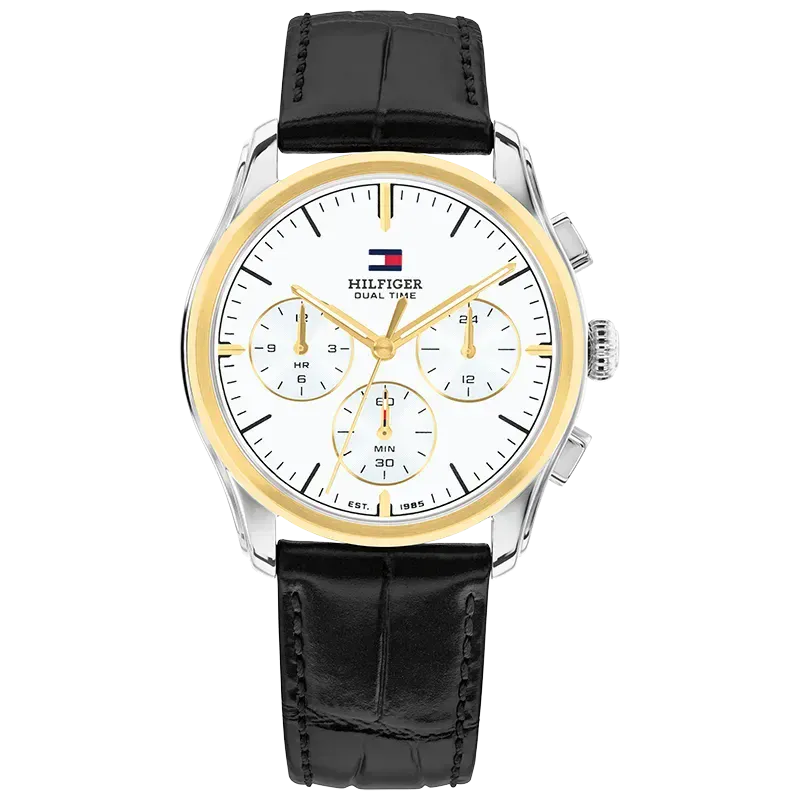 Tommy Hilfiger Ø38mm 5ATM sort/hvit