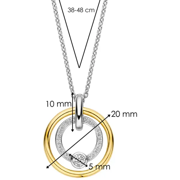 Hovedbilde Ti Sento anheng inkl.kjede (38-48cm)- 34056ZY