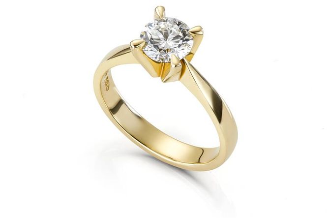 Hovedbilde Ring Maud 585 gull med 3,00ct LAB grown diamant