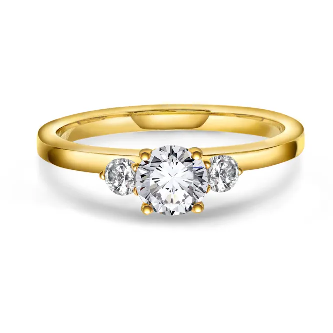 Hovedbilde Ring PRINCESS 585 gull med LAB grown diamanter ...