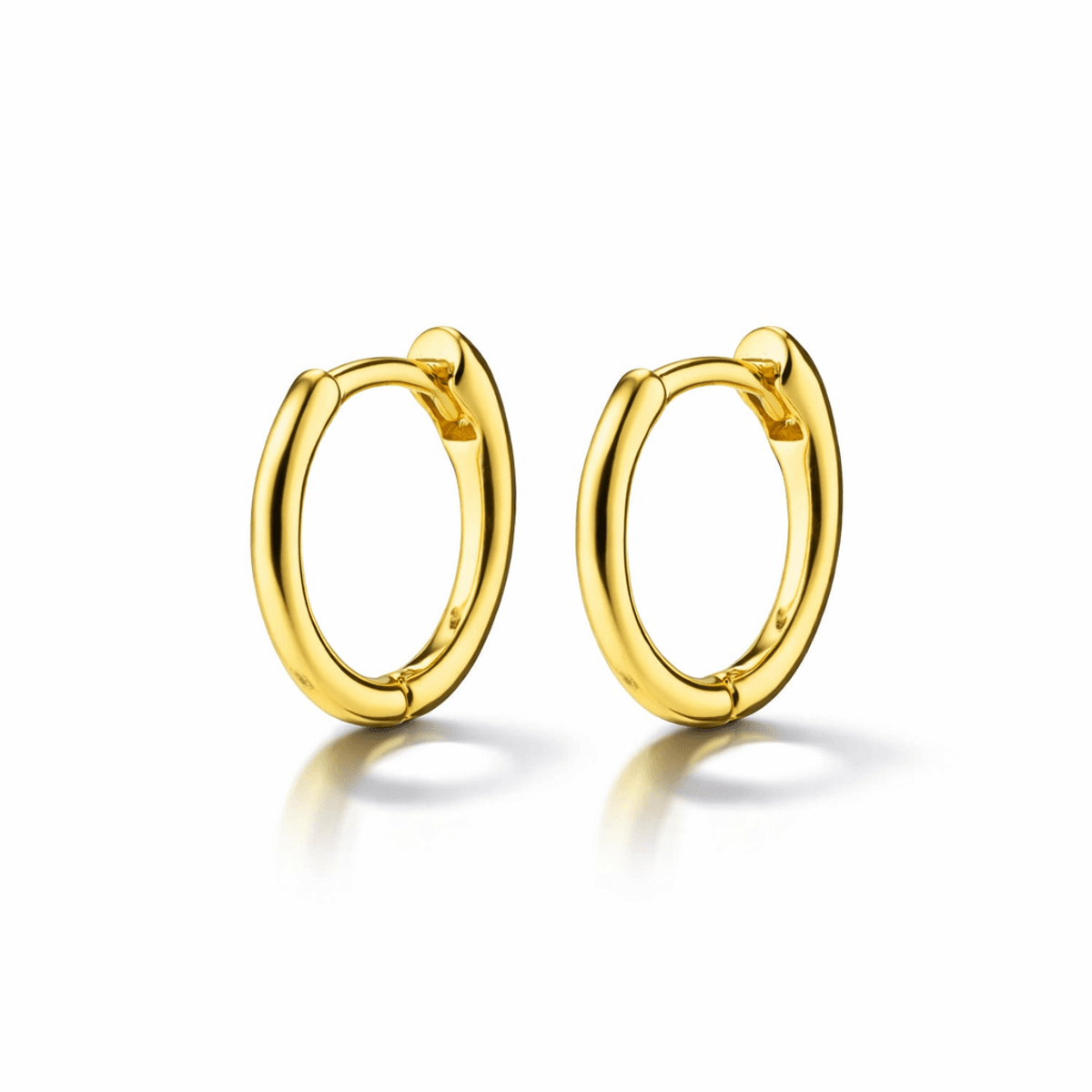 PILGRIM EANNA øredobber, gullbelagt Ø12mm