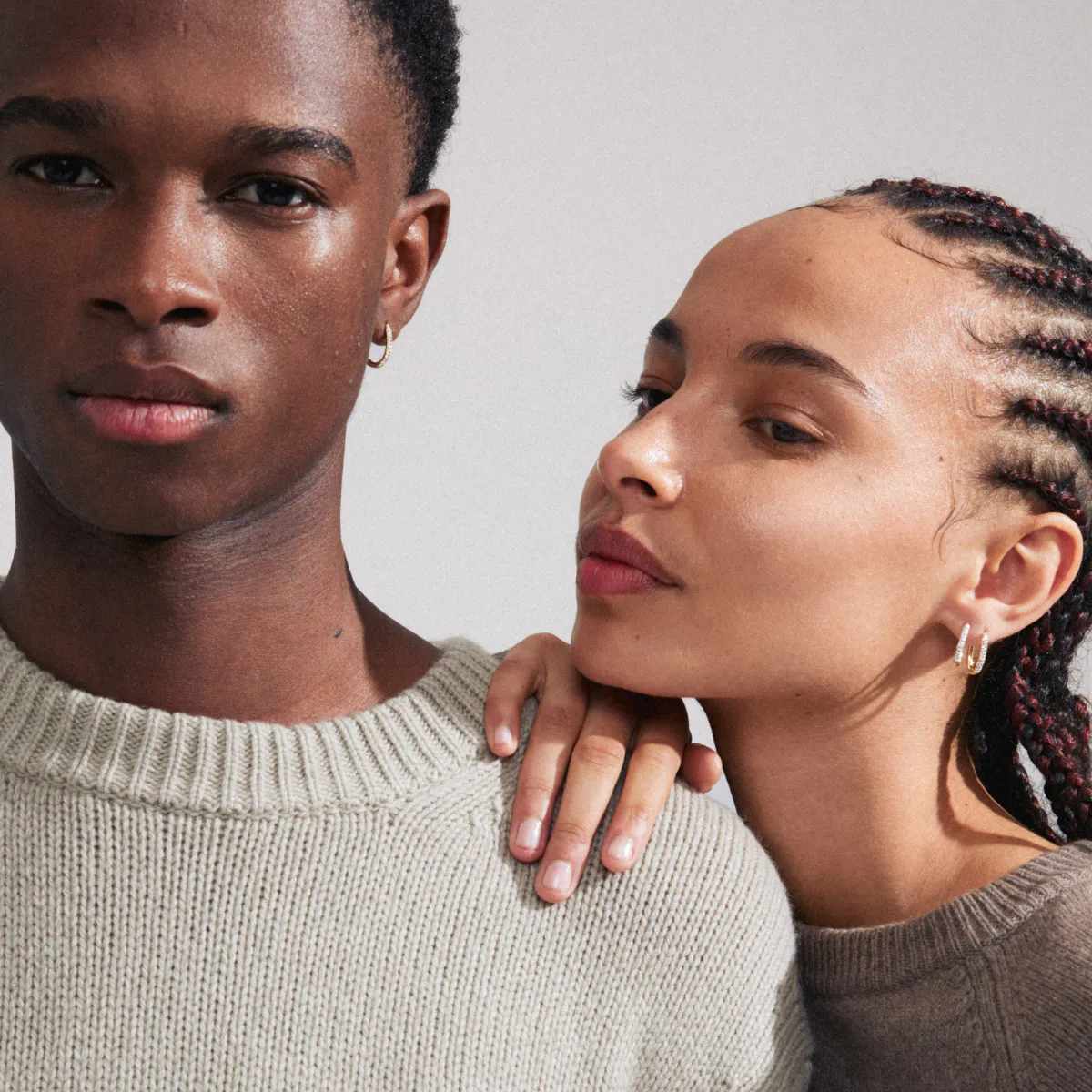 AMIRI earrings gold-plated