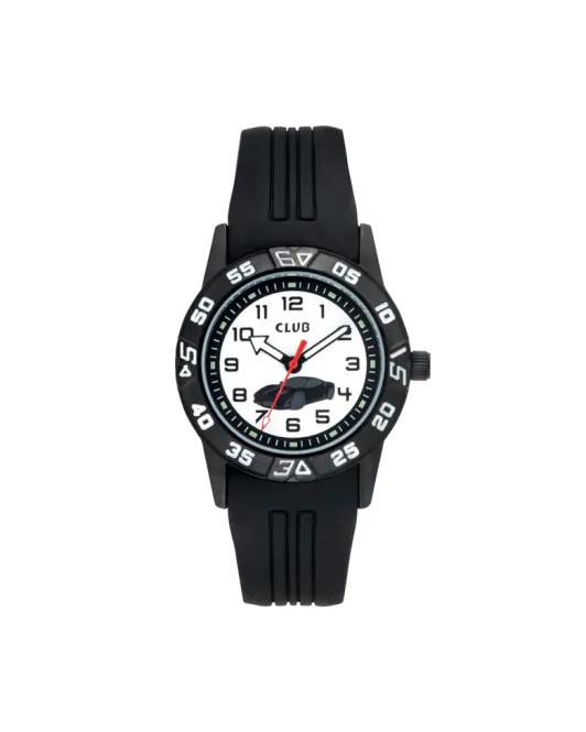 Hovedbilde Barneur  Analog - Sort / Bil 33mm