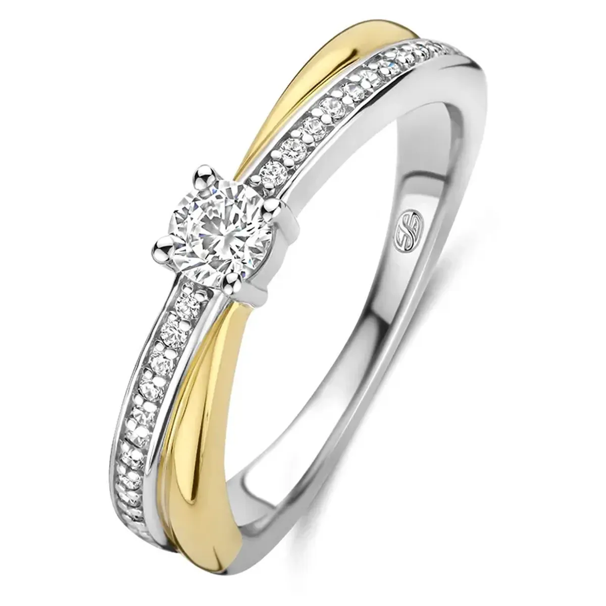 Ti sento ring med cubic zirkonia, 12374ZY