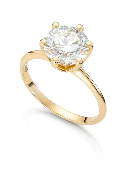Ring Alexandra 585 gull med 2,00ct LAB grown diamant