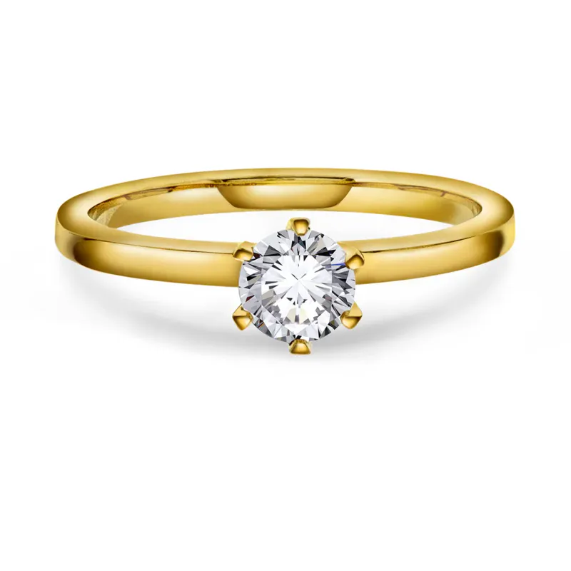 Ring CONTESSA 585 gull med LAB grown diamant 0,50ct VS1