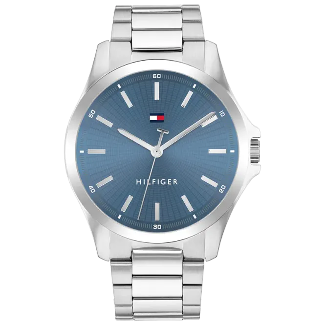 Hovedbilde Tommy Hilfiger Ø43mm 3ATM sølv/blå