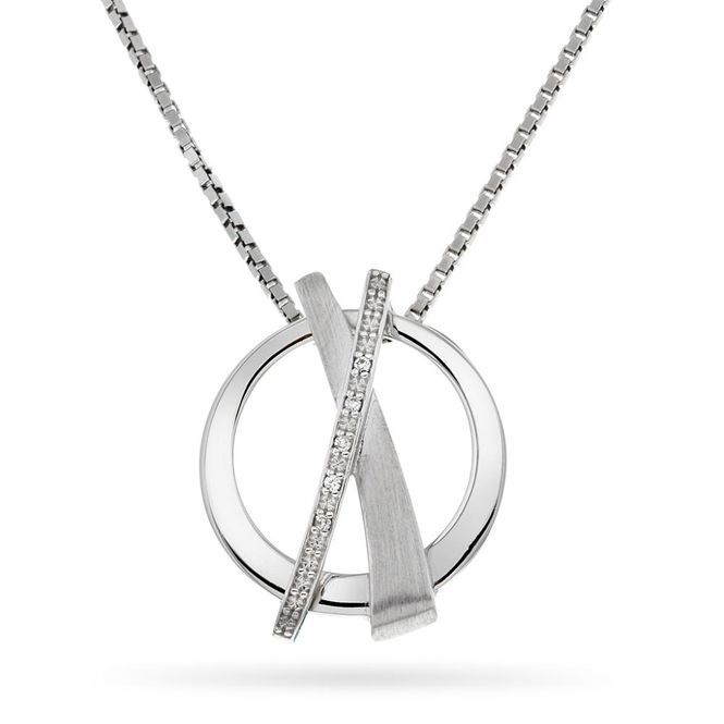 Hovedbilde Anheng i 585 gull og diamant 0,014CT WP2 ...