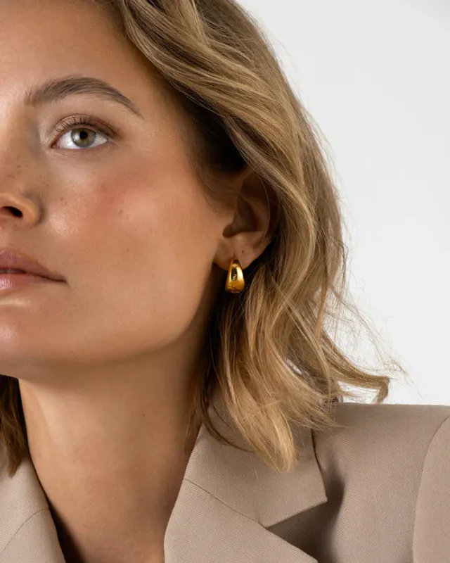 Mockberg Ørepynt - Bold Hoops Gold (Large)  MO146