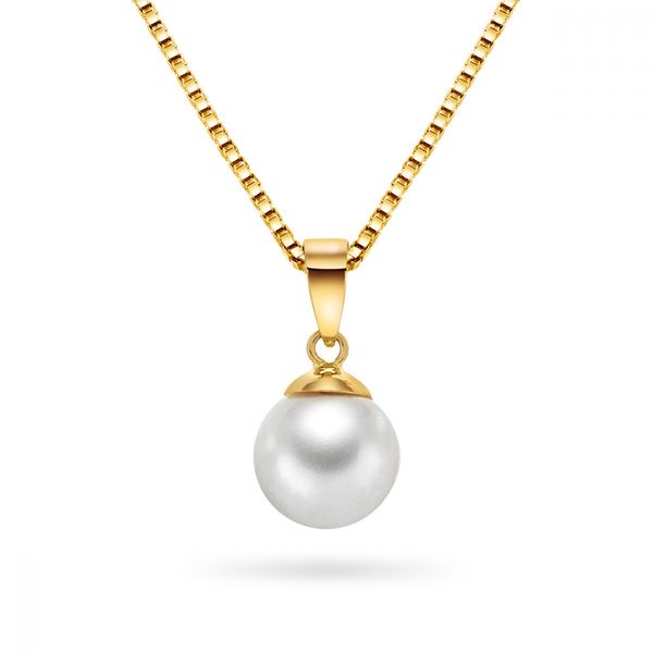 Hovedbilde Gullanheng 585 med perle- Ø8mm