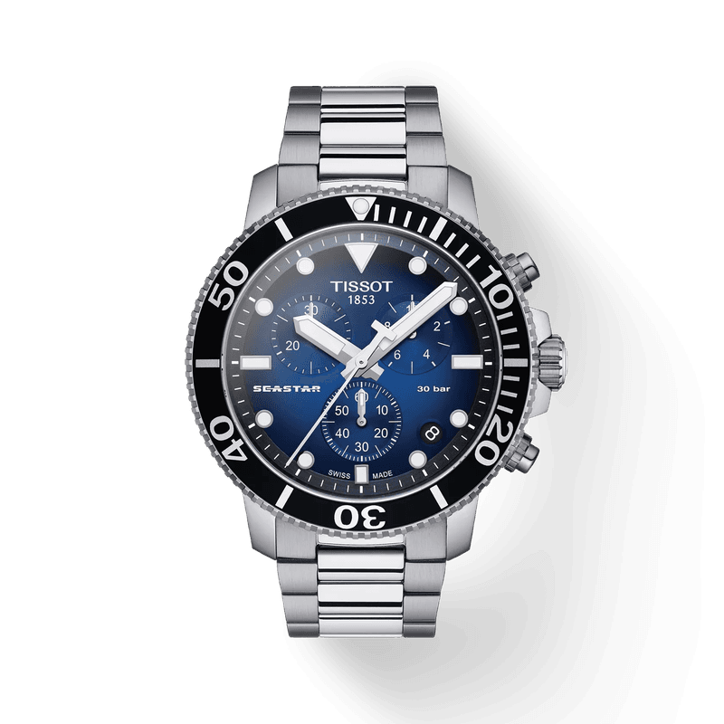 Tissot Seastar 1000 Quartz Chrono Ø45,5mm 300m blå- sort