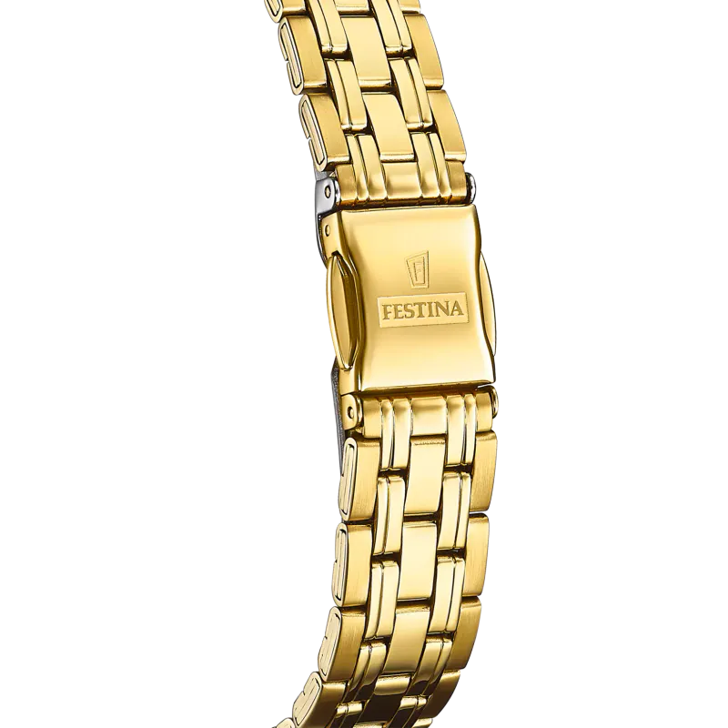 Festina Ø31mm 50m' Hvit/Gulltonet stål  