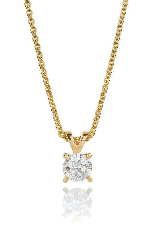 Halskjede MAUD 585 gull med LAB grown diamant 3,00ct VS1